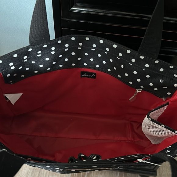 Brand new never used Volcom poka dot large bag - Picture 2 of 4